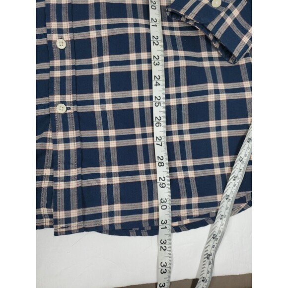 FOUNDRY  CHECKERED‎ PLAID LONG SLEEVE BUTTON Down MENS SHIRT XLT Blue Red - Picture 4 of 9